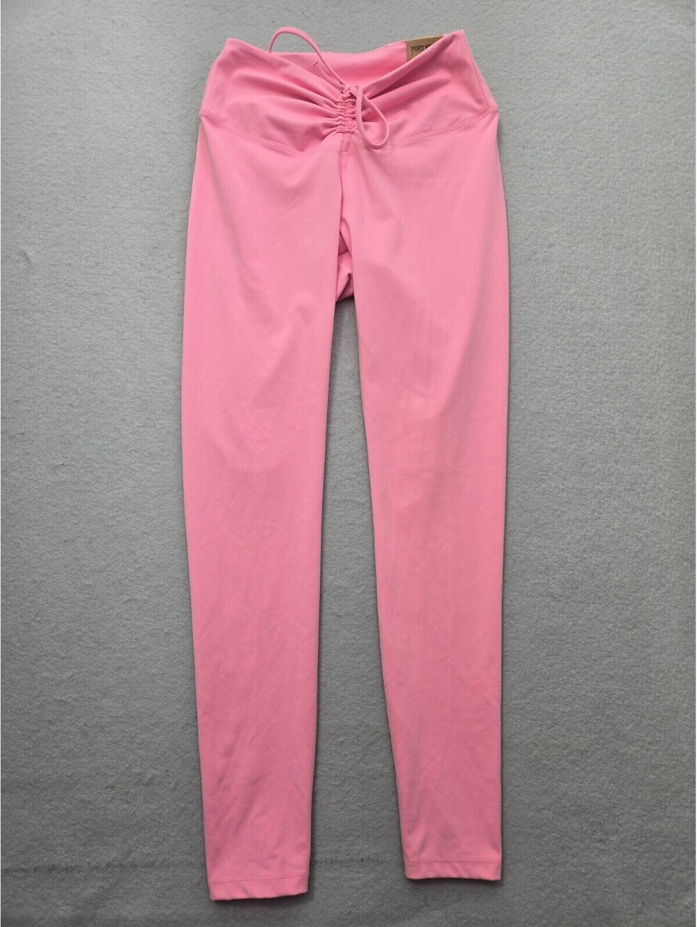 PINK Pink Leggings High Waist Full Length Ruched V Medium Polyester